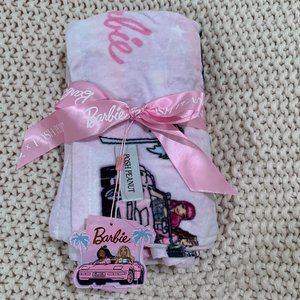 NWT Posh Peanut & Barbie Collab - Cruisin' Pink Beach Towel
